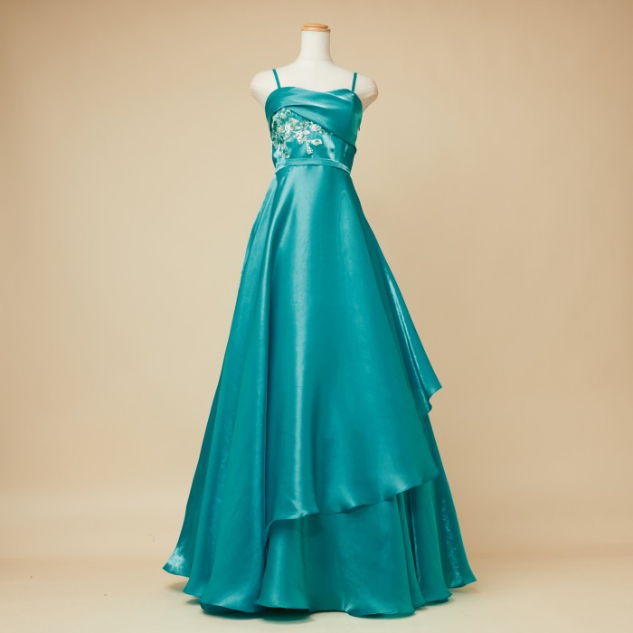 アイボリー サテン フレアドレス SALE!ギンガムチェックフレアーワンピース/ベルト/Aライン