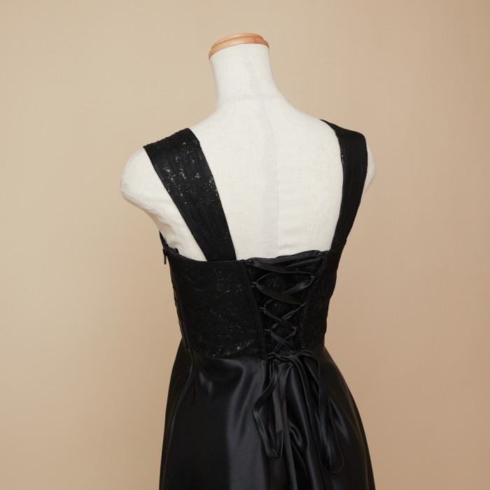 キラキラグリッターブラックジュニアドレス